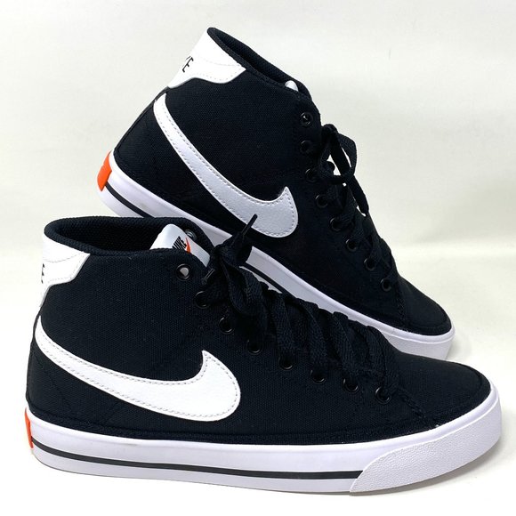 Nike Shoes - NIKE Women Size DD0161 001 Court Legacy Mid Canvas Sneakers Black Textile Shoes